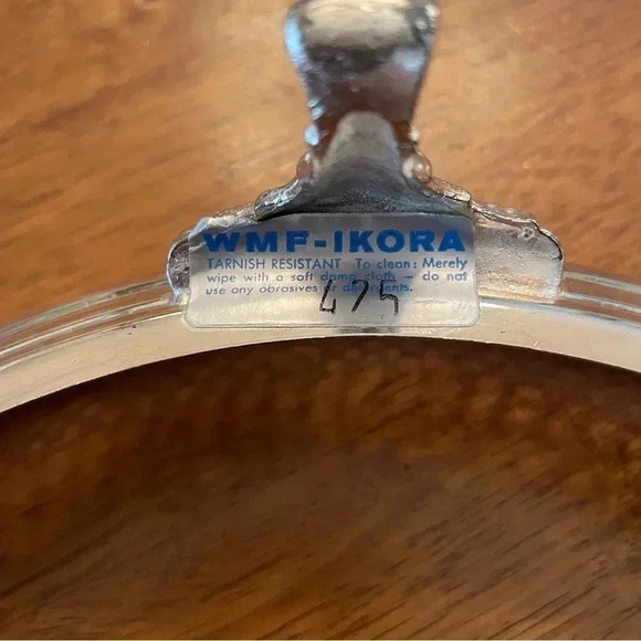 Vintage WMF - IKORA 10 Inch Metal Serving Dish Stand, Stand Only Silver Tone - Picture 7 of 8
